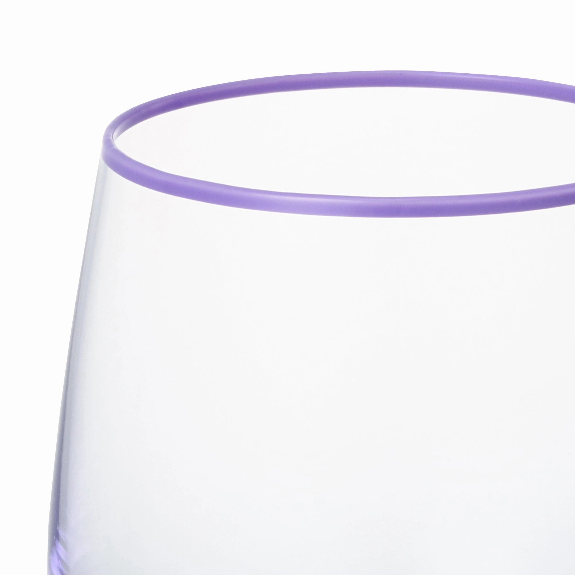 Color Rim Tumbler Purple