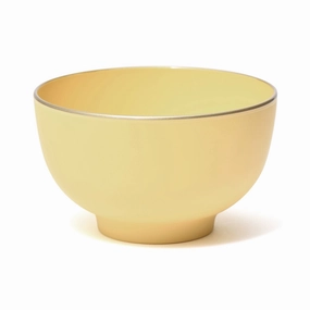 Color Shiruwan S Yellowhand-painted ceramic bowl
