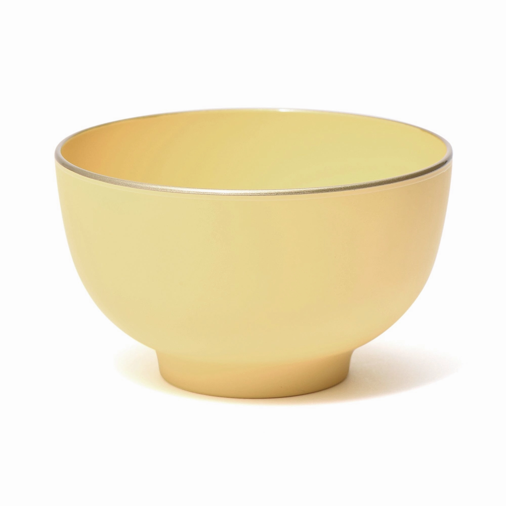 Color Shiruwan S Yellowhand-painted ceramic bowl