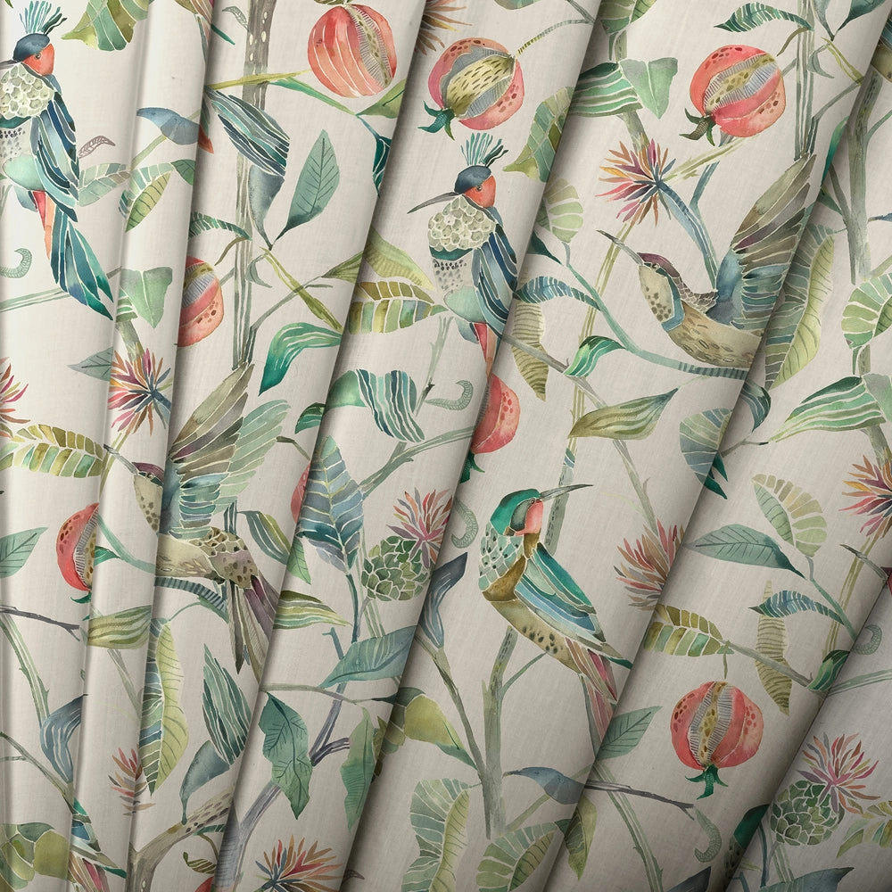 Colyford Printed Cotton Made to Measure Roman Blinds Pomegranate