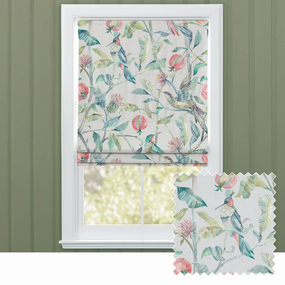 Colyford Printed Cotton Made to Measure Roman Blinds Silverhome decor ,wall decor 