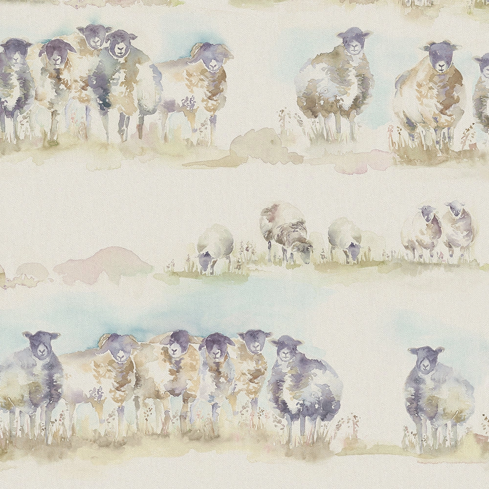 Come By Printed Linen Made to Measure Roman Blinds Natural