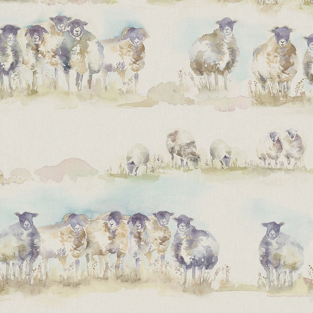 Come By Printed Linen Made to Measure Roman Blinds Natural