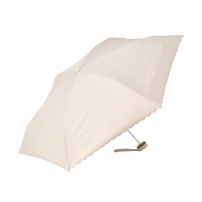 Compact Parasol Mini 47Cm Light Beige (For Both Sunny And Rainy Days)home decor ,wall decor 