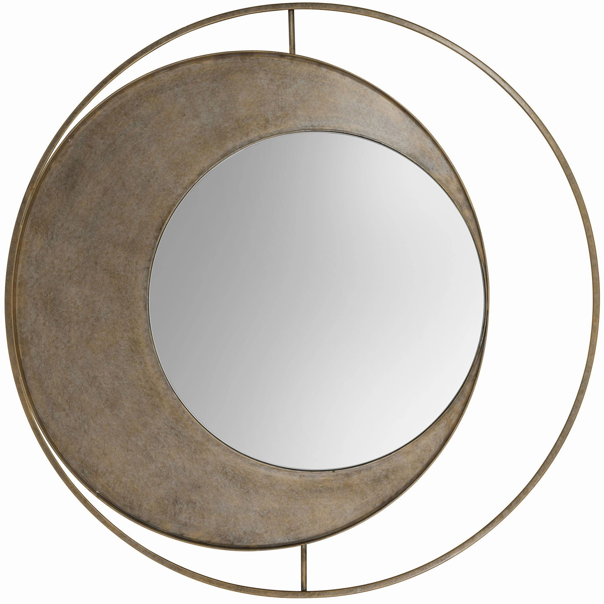 Concentric Circles - Gold Wall Mirrorwall mounted decorative mirror,full length dressing mirror