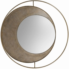 Concentric Circles - Gold Wall Mirrorwall mounted decorative mirror,full length dressing mirror