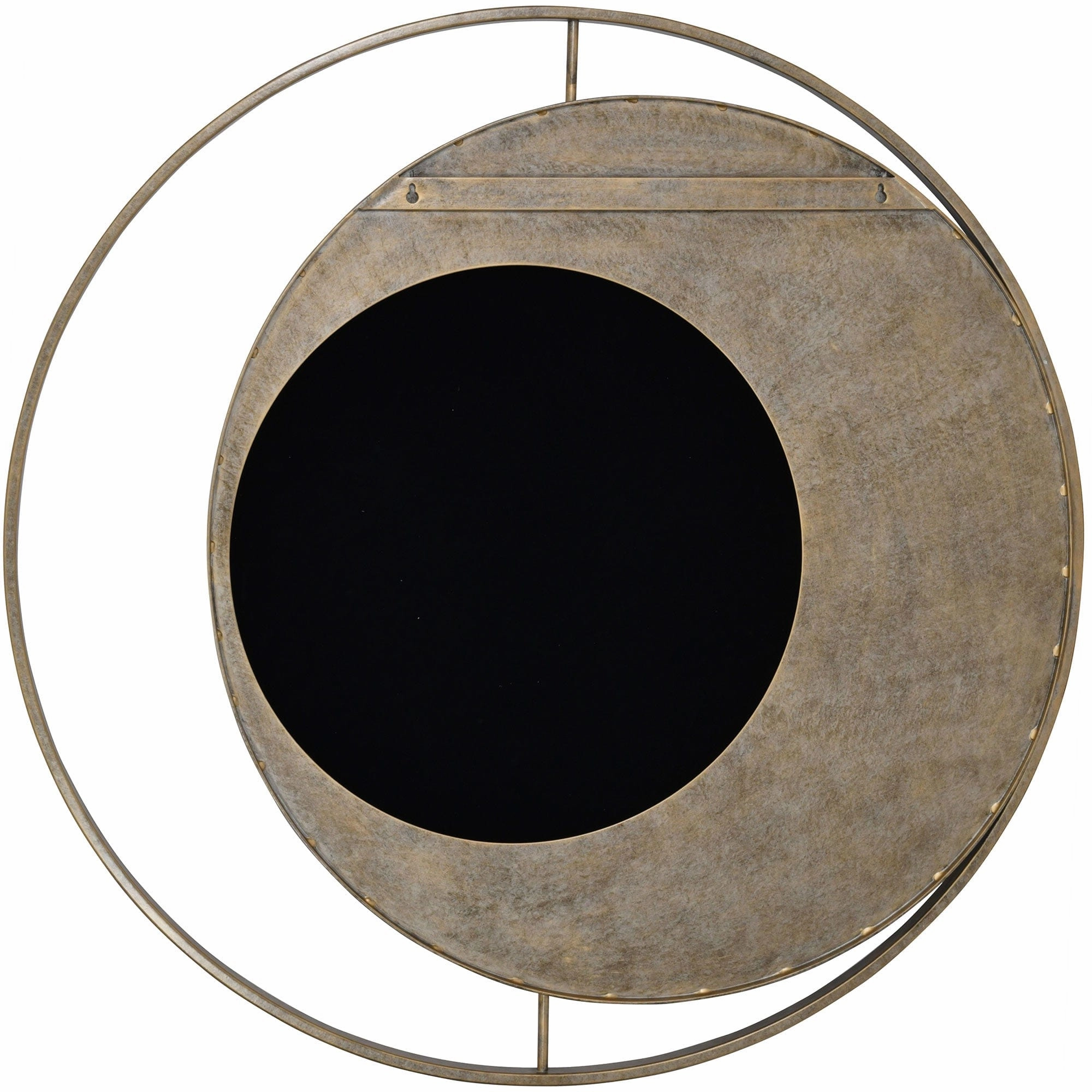 Concentric Circles - Gold Wall Mirror