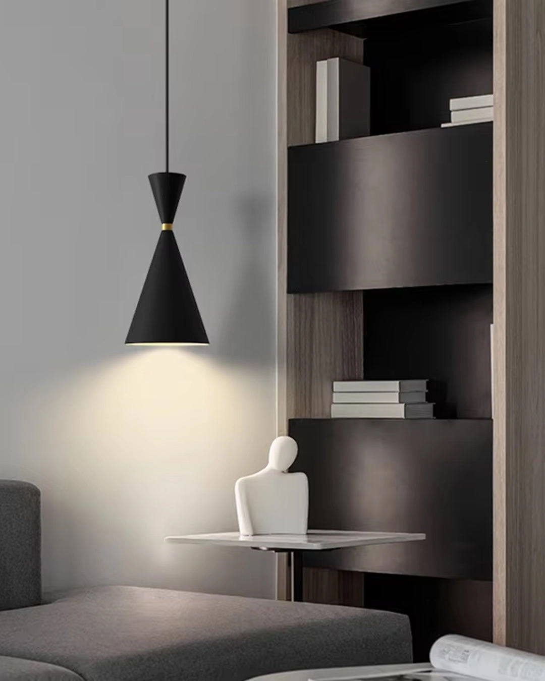conical pendant light