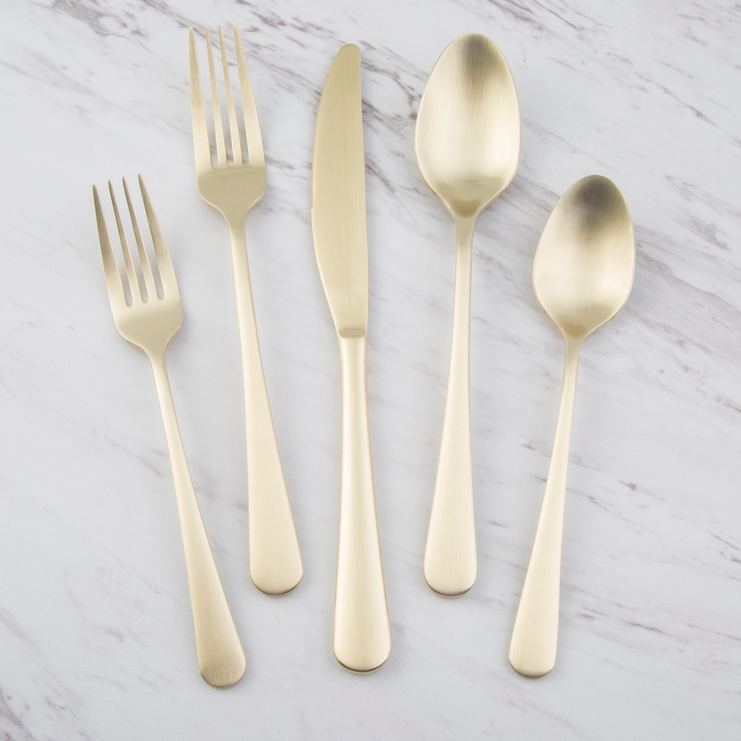 Connor Champagne Gold 20 Piece Flatware Seteco-friendly bamboo fiber tableware set 