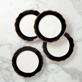 Contempo Luxe Black Dinner Plates - Set of 4modern kitchen decor ,kitchen dinner set ,dinnerware 