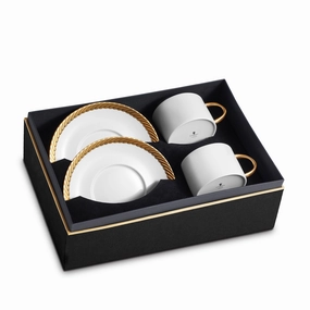 Corde Tea Cup   Saucer (Set of 2)glass cups ,personalized mugs 
