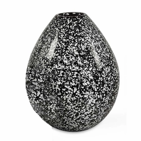 Cosmic Black White Vase - Mediumnordic minimalist vase