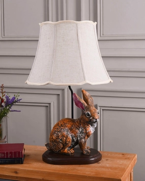 Country Farmhouse Rabbit Figurine Table Lampmodern wall lamp,smart wall lamp