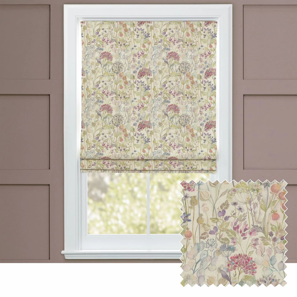 Country Hedgerow Printed Cotton Made to Measure Roman Blinds Classicbedding sets ,throw blankets 