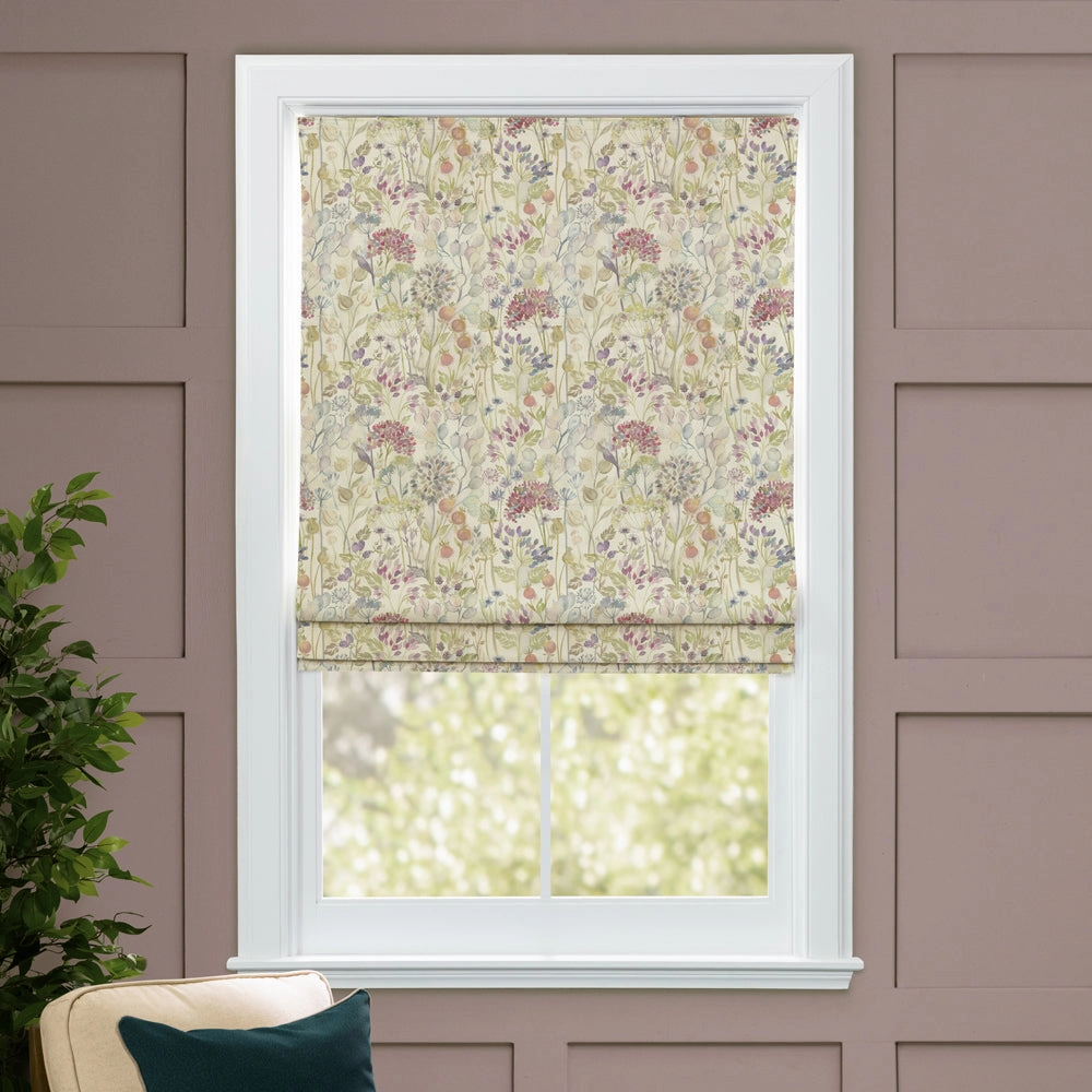 Country Hedgerow Printed Cotton Made to Measure Roman Blinds Classic