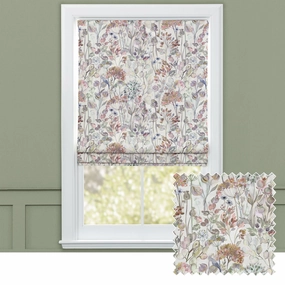Country Hedgerow Printed Cotton Made to Measure Roman Blinds Dusk/Creambedding sets ,throw blankets 