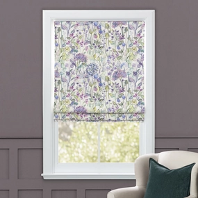 Country Hedgerow Printed Cotton Made to Measure Roman Blinds Lilac/Creambedding sets ,throw blankets 
