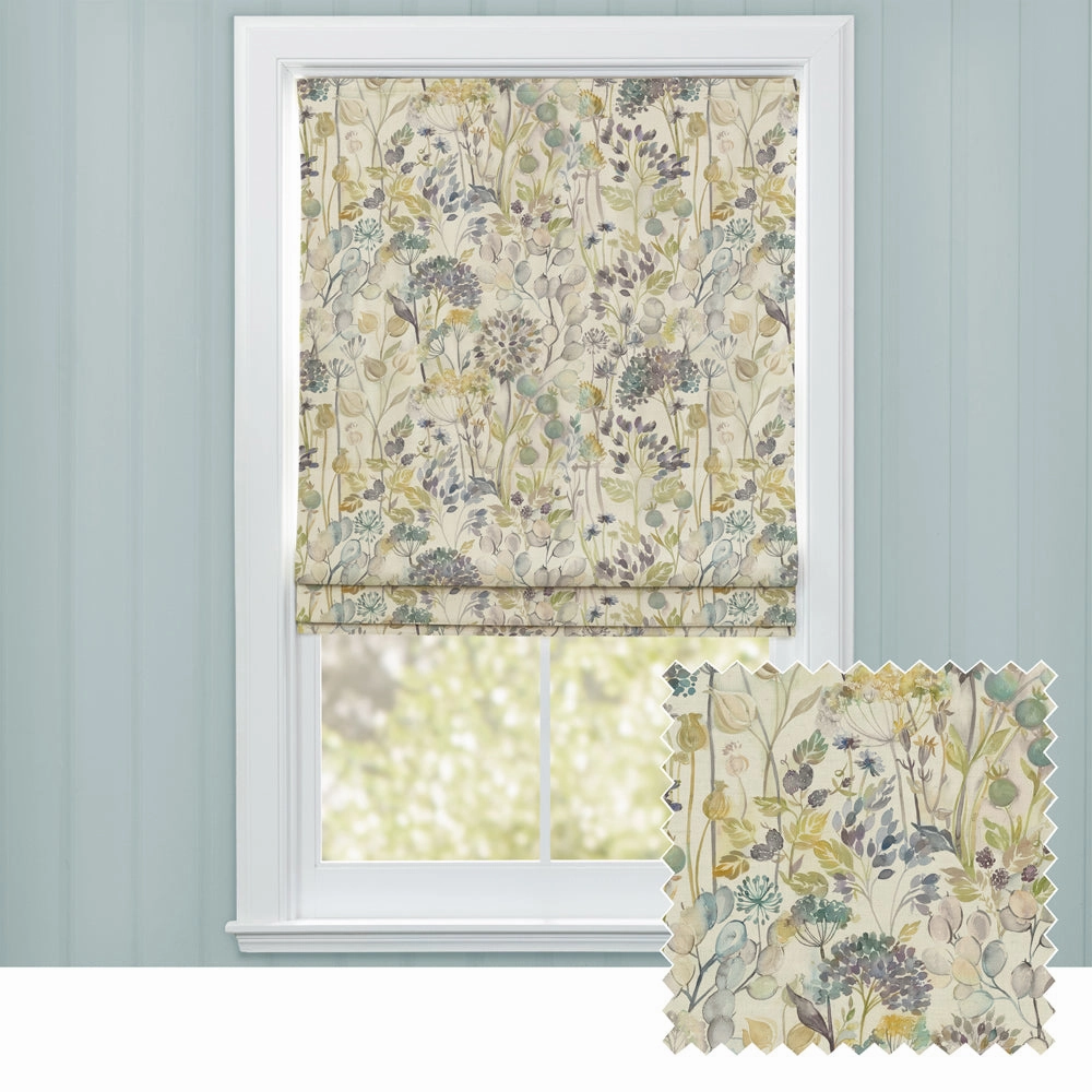 Country Hedgerow Printed Cotton Made to Measure Roman Blinds Skybedding sets ,throw blankets 