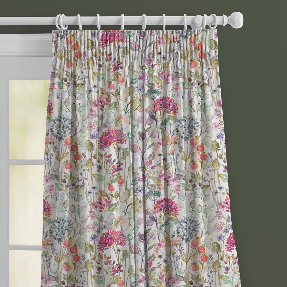 Country Hedgerow Printed Made to Measure Curtains Lotus