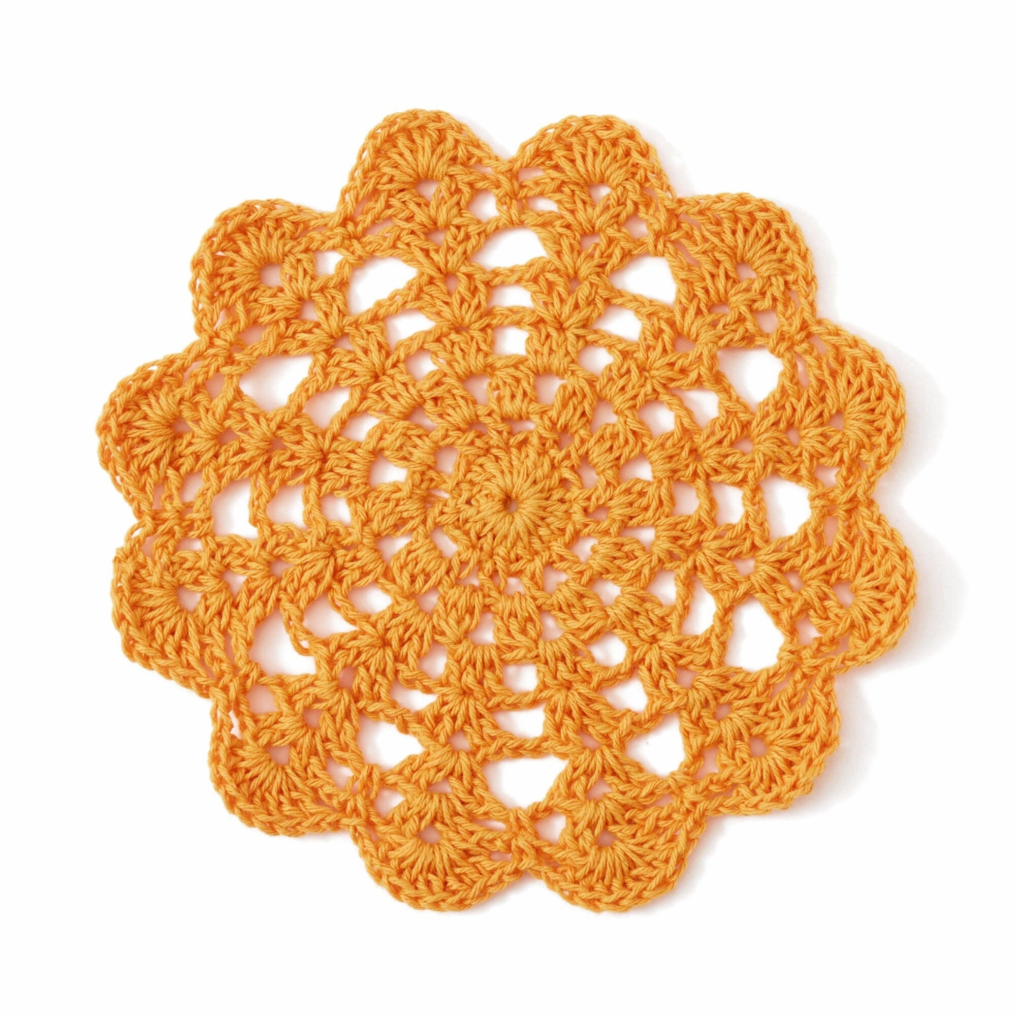 Crochet Coaster Orangewaterproof oil-proof tablecloth