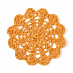 Crochet Coaster Orangewaterproof oil-proof tablecloth