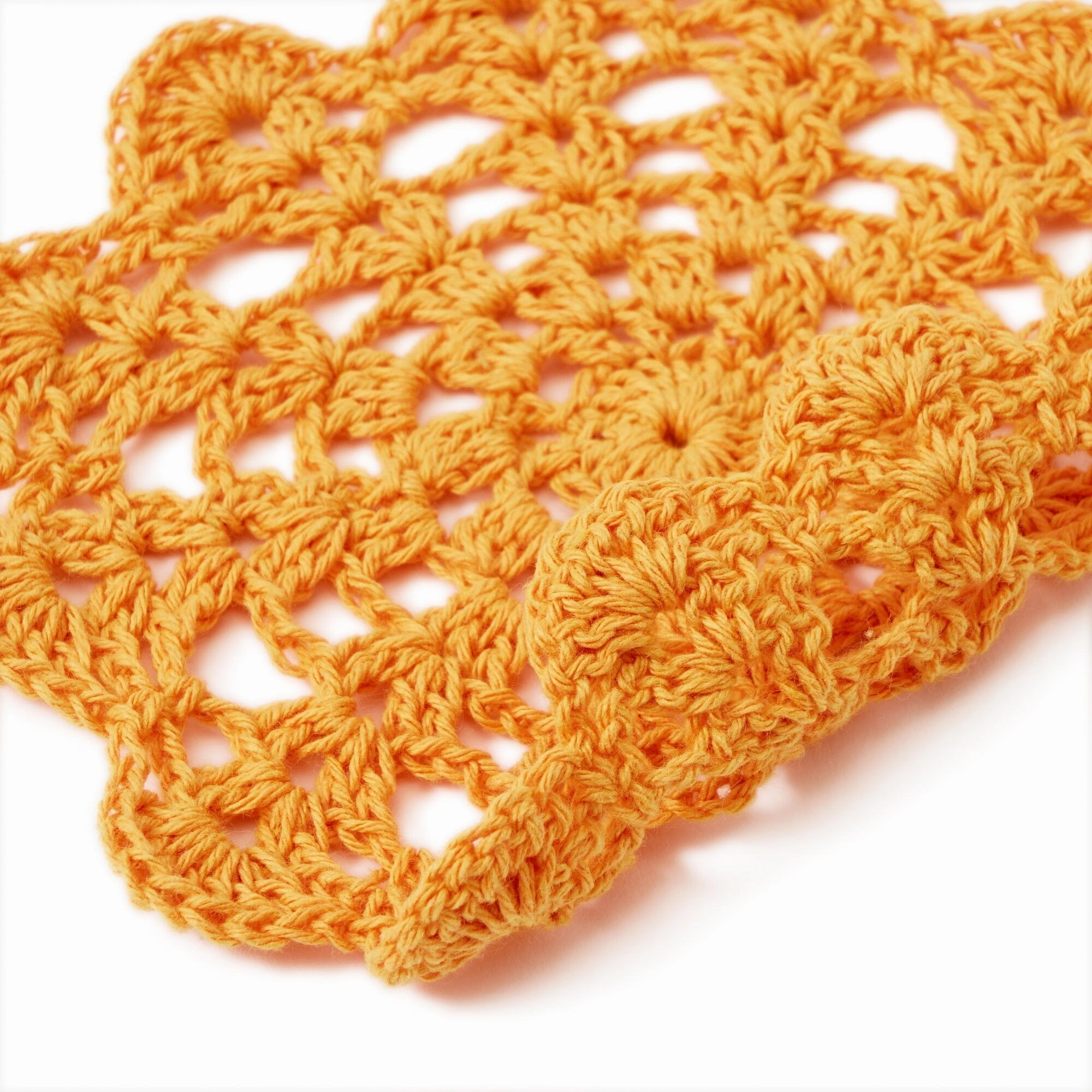 Crochet Coaster Orange