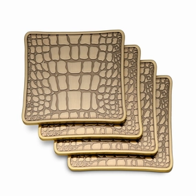 Crocodile Coasters (Set of 4)nordic style desktop ornaments