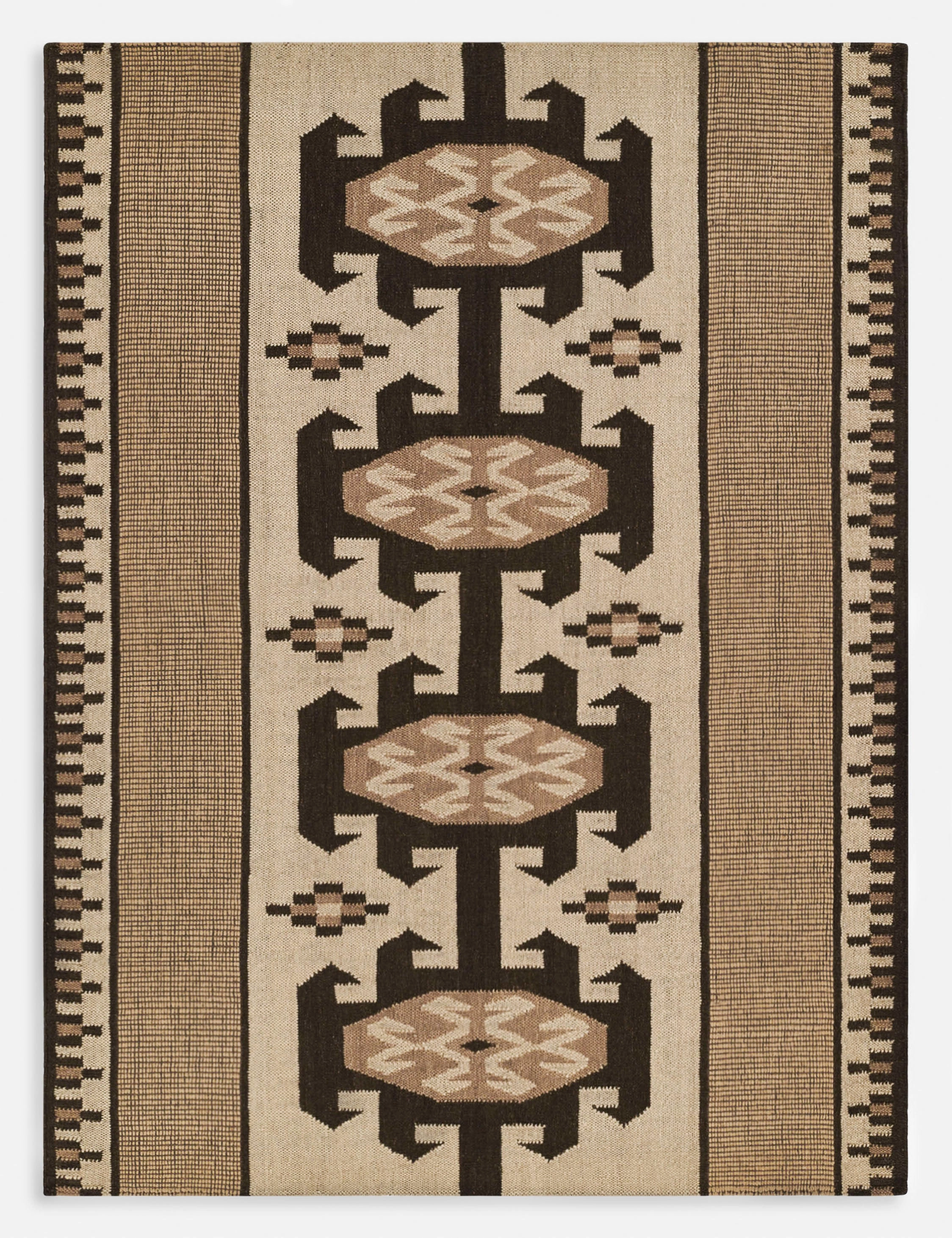 Crouse Flatweave Wool Rugmodern color block patchwork rug