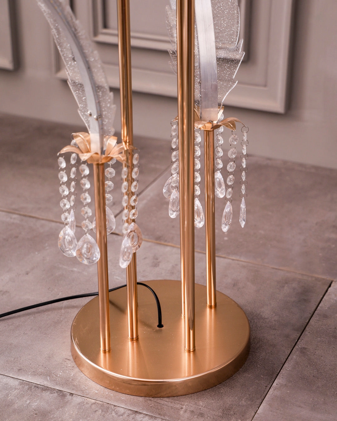 Crystal Plume Floor Lamp