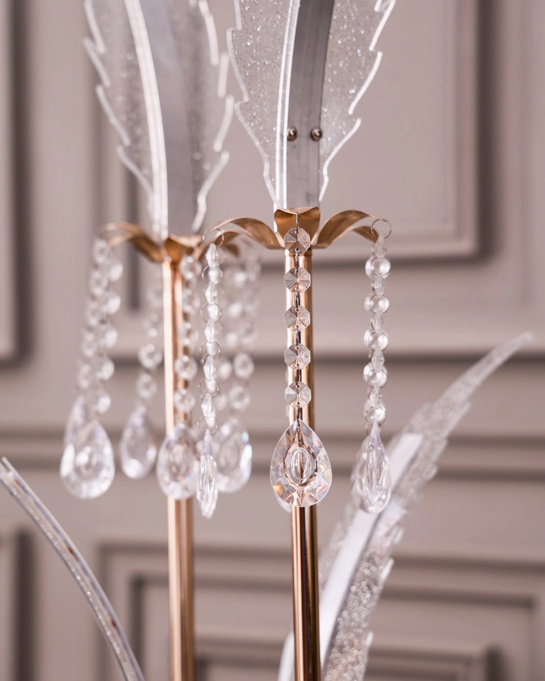 Crystal Plume Floor Lamp