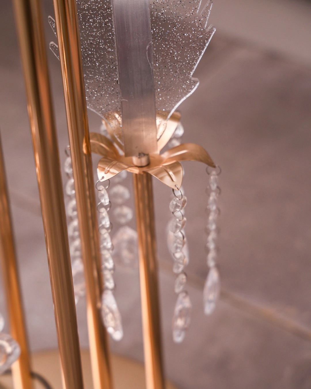 Crystal Plume Floor Lamp