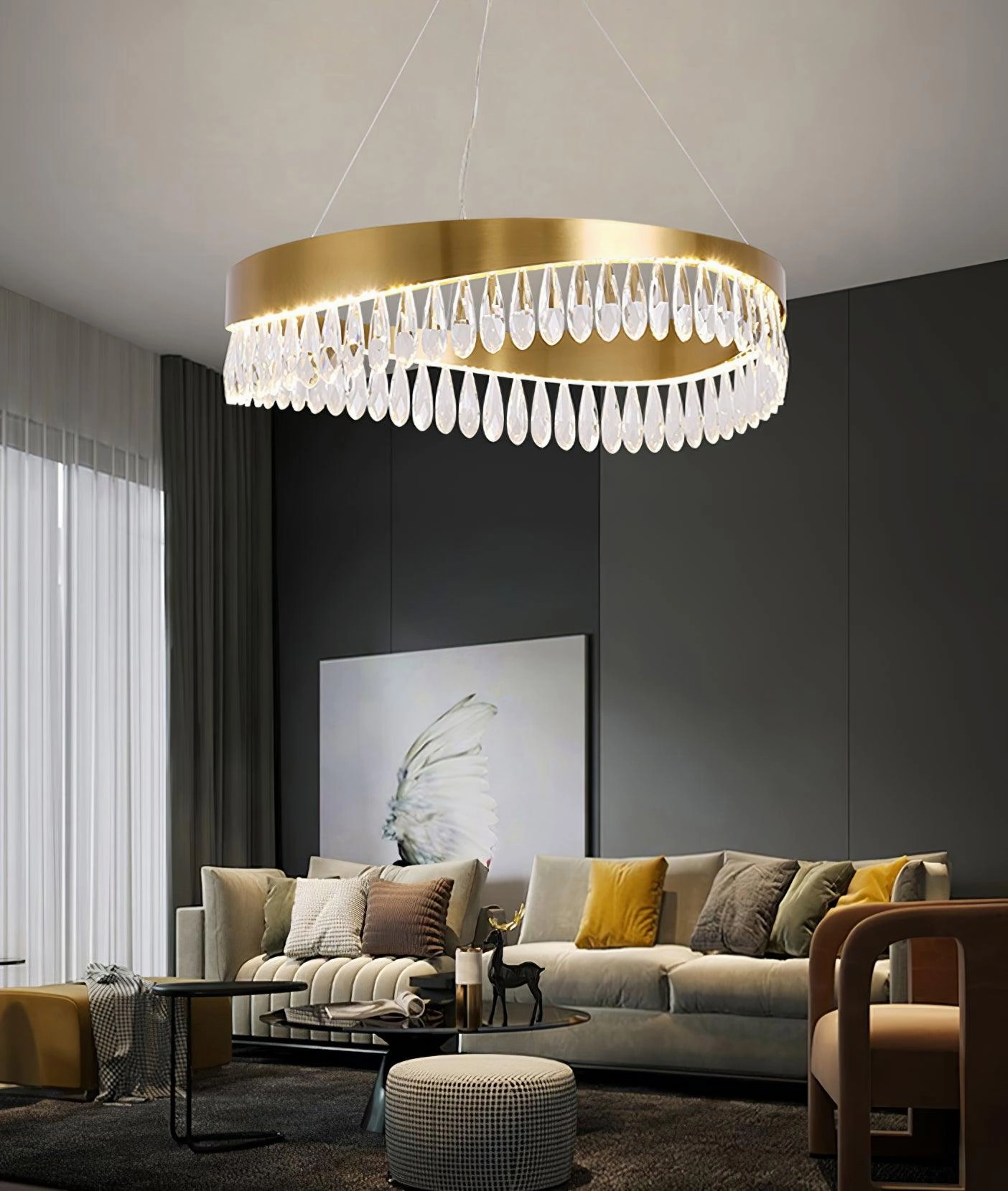Crystal Sticks Chandelier