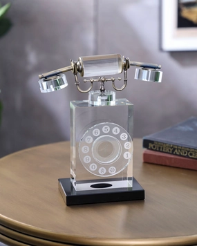 Crystal Vintage Telephone Decorative Accenthome decor ,wall decor 
