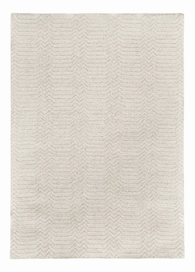 Cualli Ivory Cream Textured Rugmodern color block patchwork rug