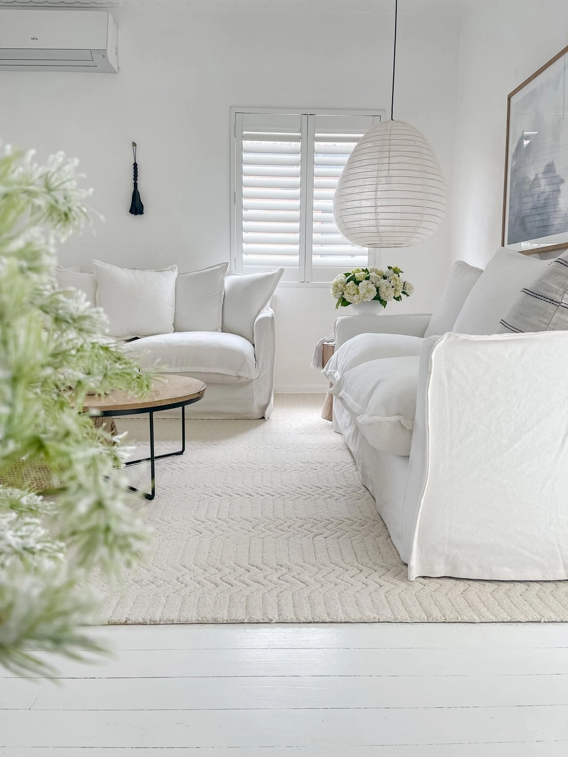 Cualli Ivory Cream Textured Rug