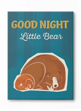 Cub Cuddles, Canvasindoor decorative canvas print