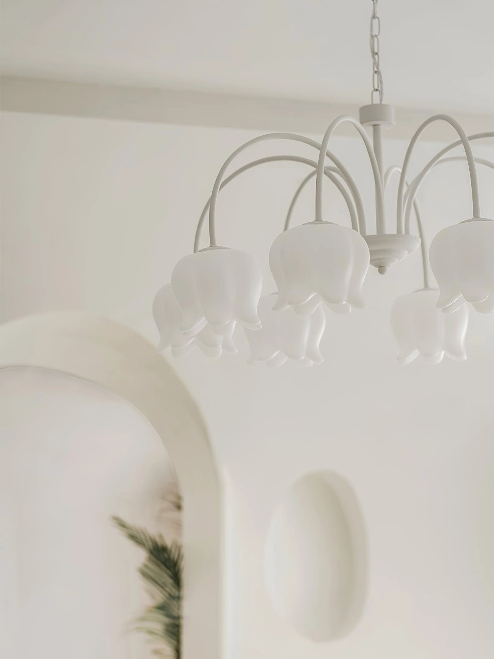 Curved Arm Bell Chandelier