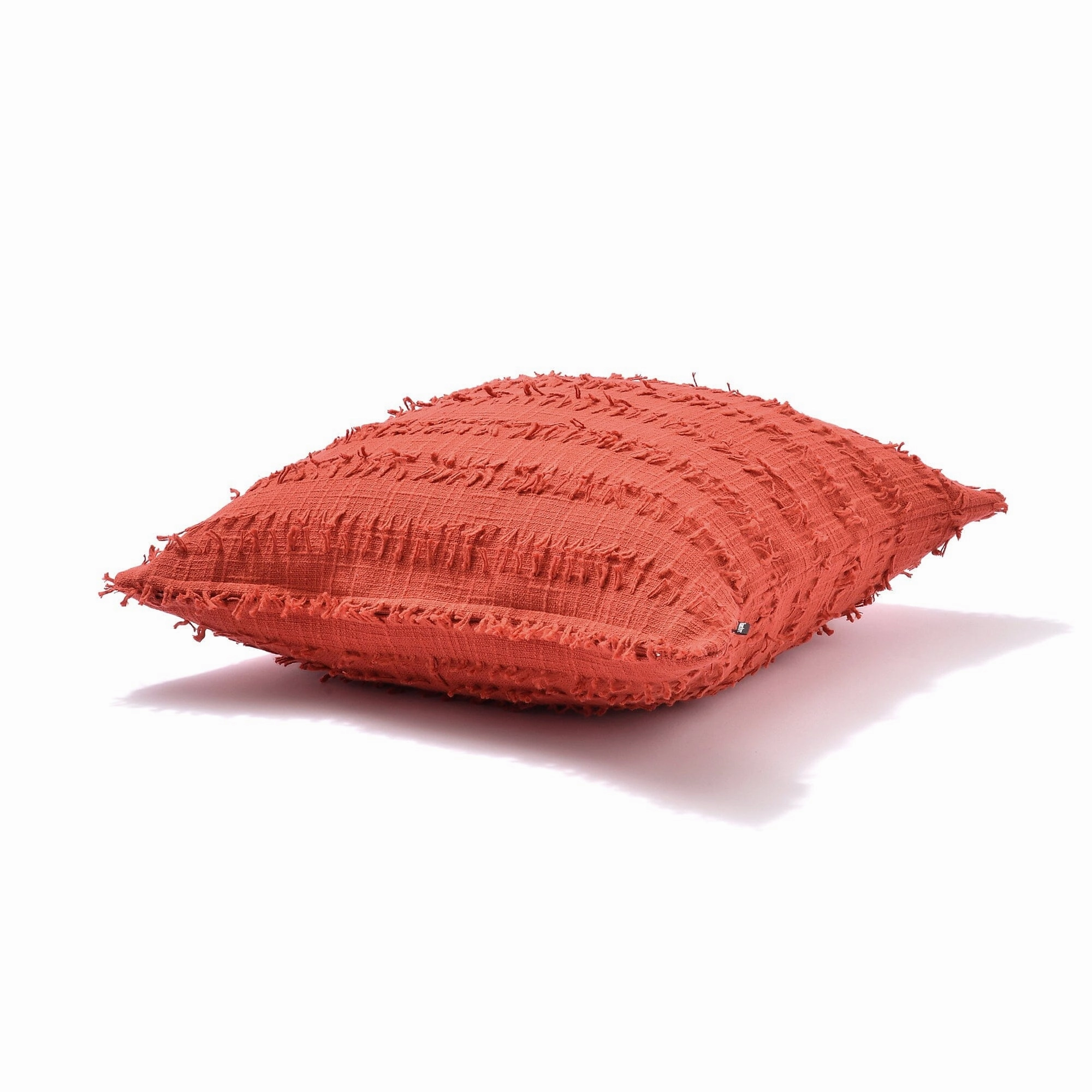 Cut Jacquard Cushion Cover 450 X 450 Orange