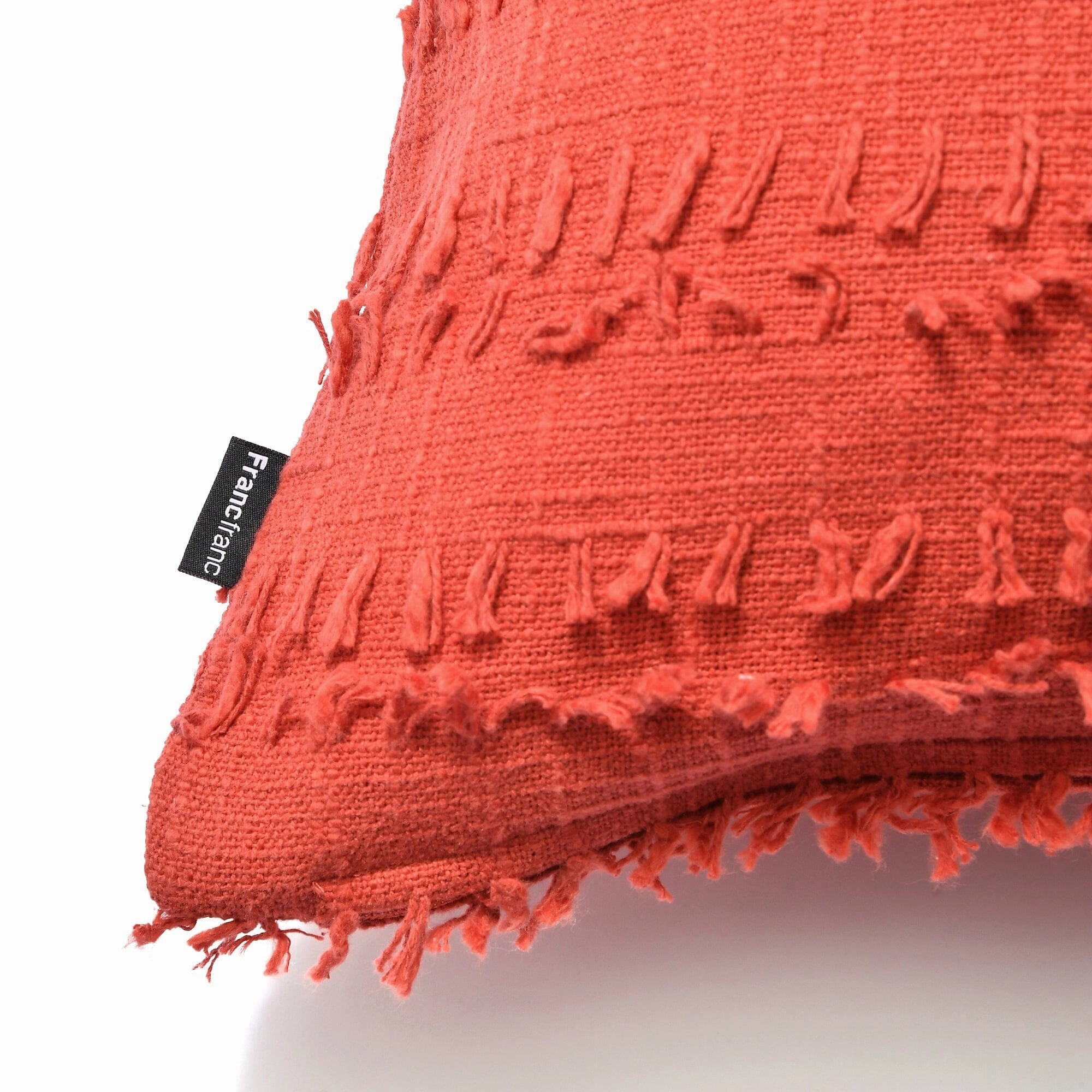 Cut Jacquard Cushion Cover 450 X 450 Orange