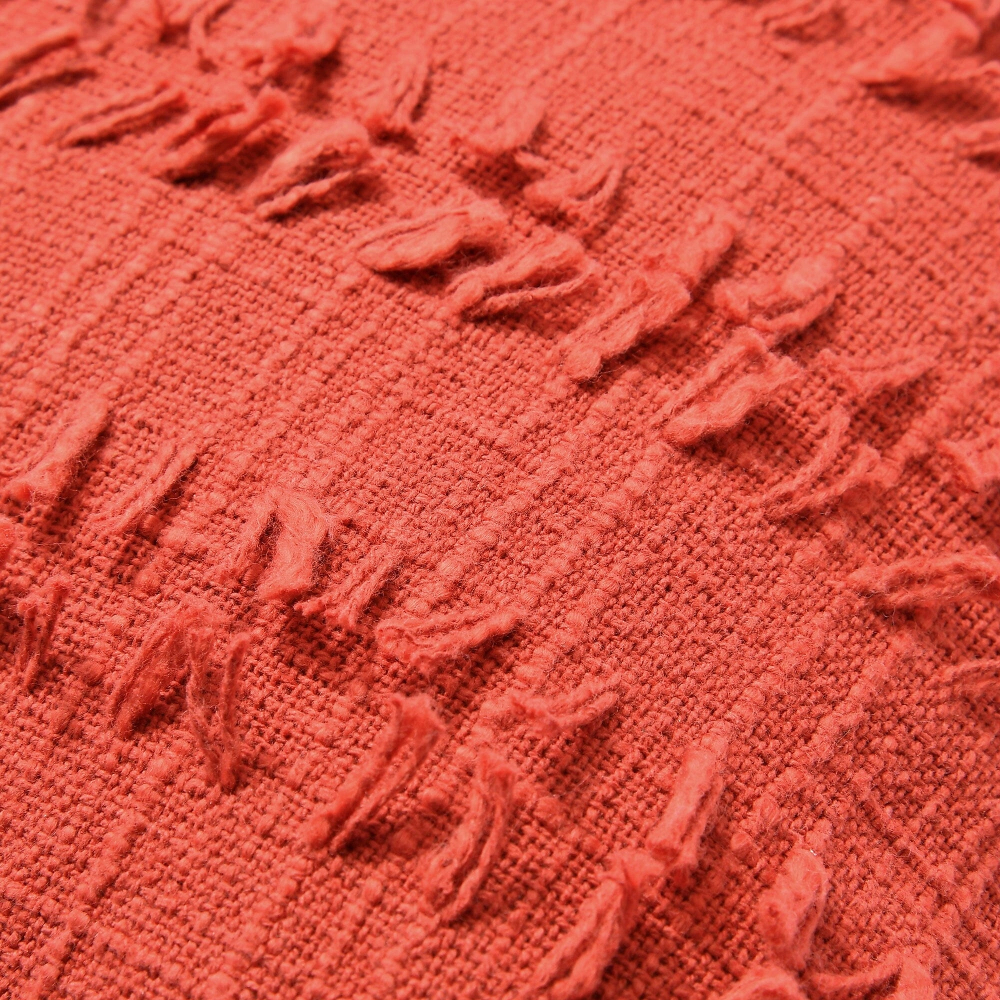 Cut Jacquard Cushion Cover 450 X 450 Orange