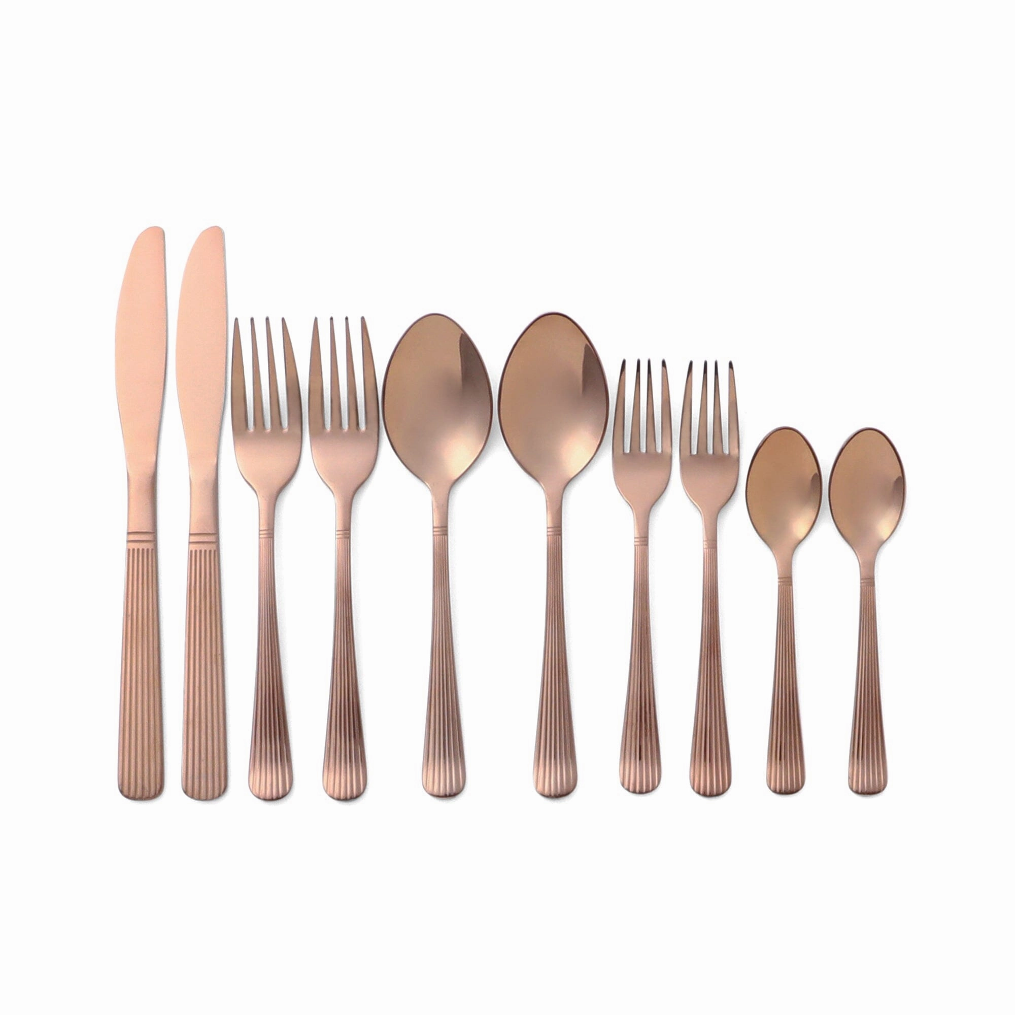 Cutlery 10Pcs Stainless  Copperboho style dinner plates for special occasions 