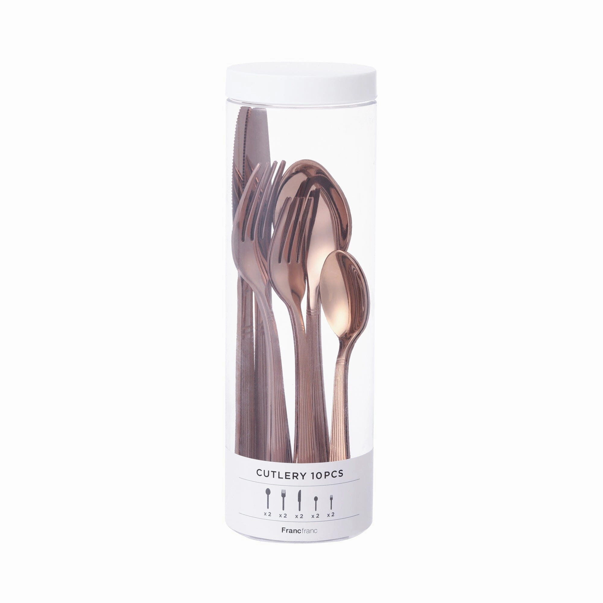 Cutlery 10Pcs Stainless  Copper