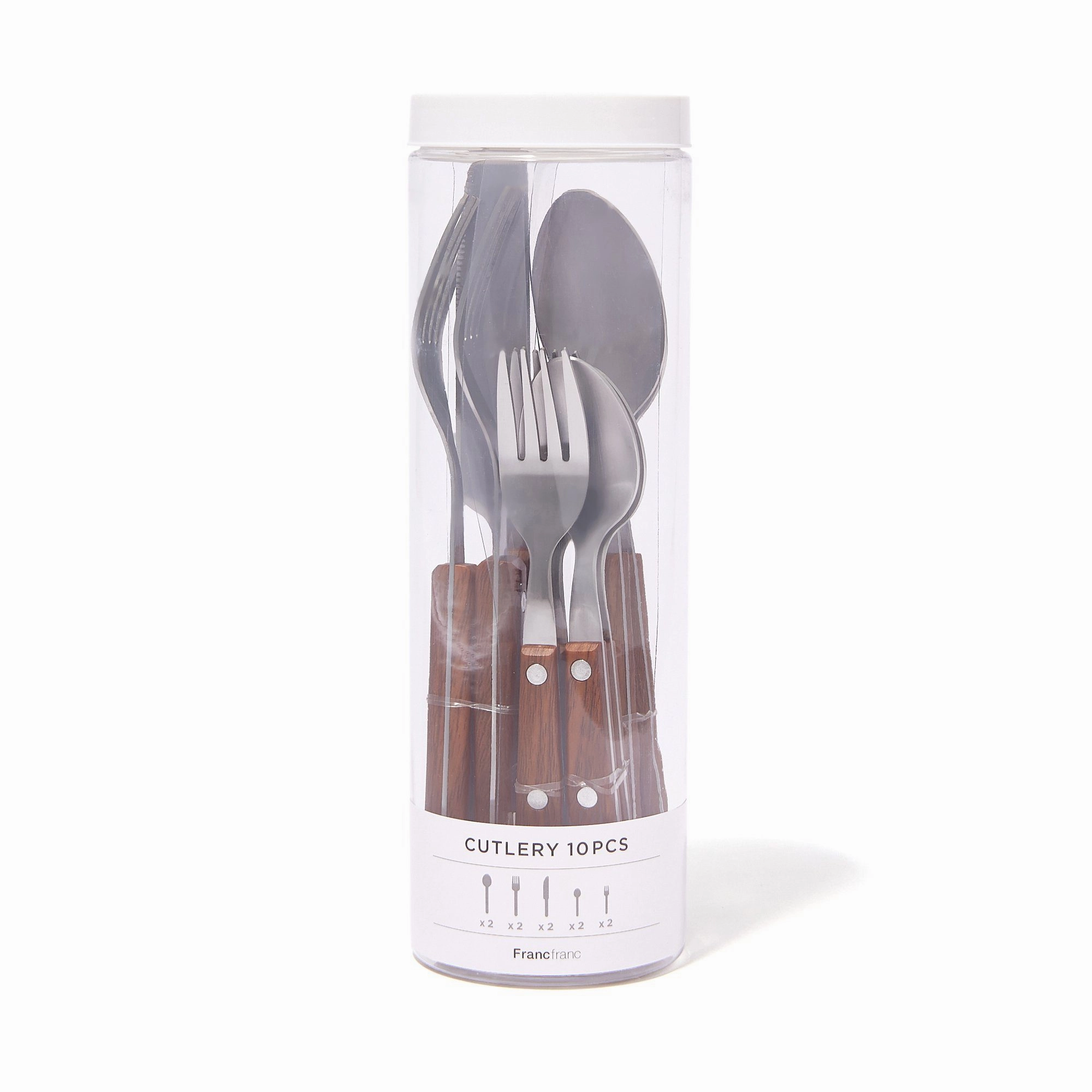 Cutlery 10Pcs Wood Pattern Brownboho style dinner plates for special occasions 