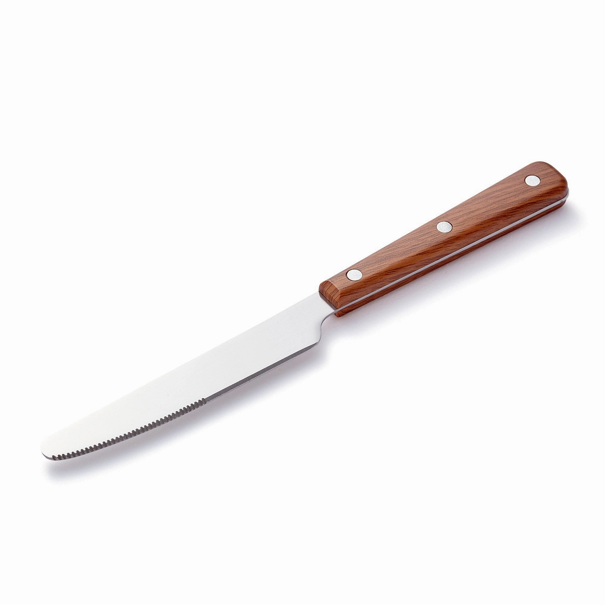 Cutlery 10Pcs Wood Pattern Brown