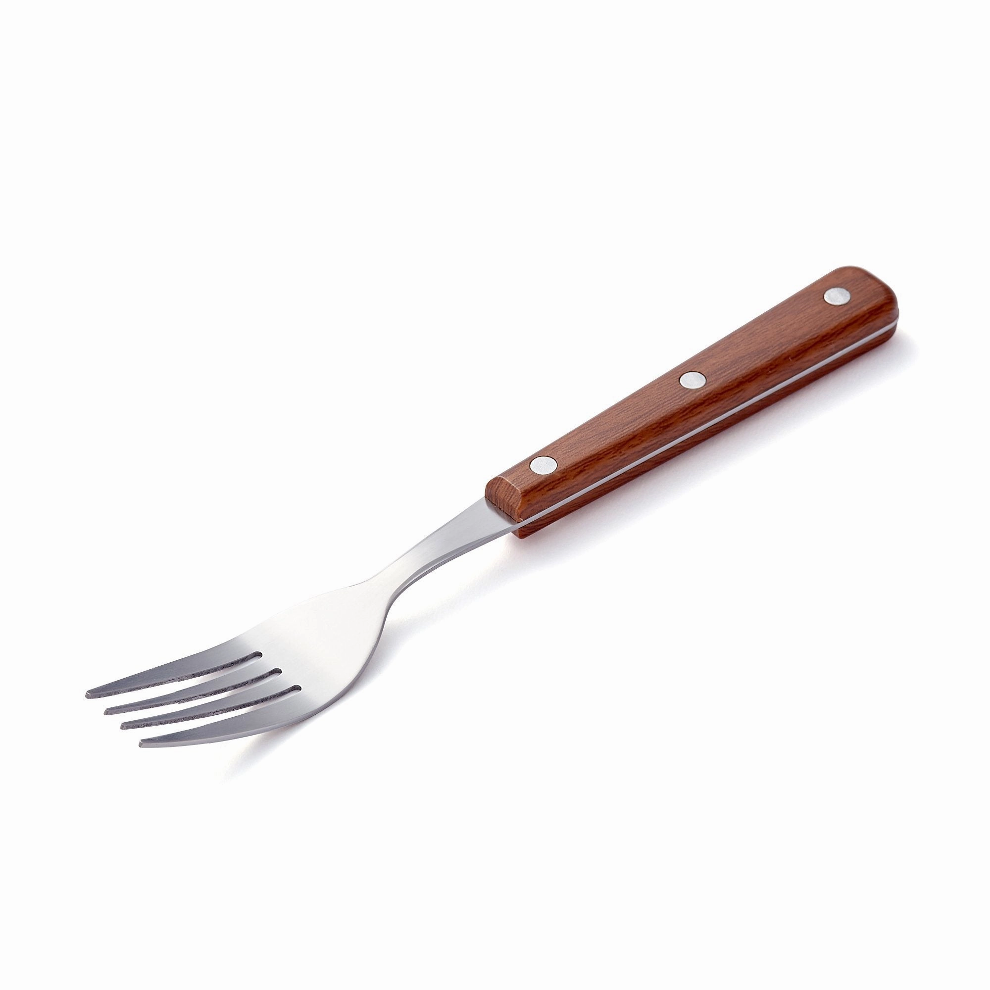 Cutlery 10Pcs Wood Pattern Brown