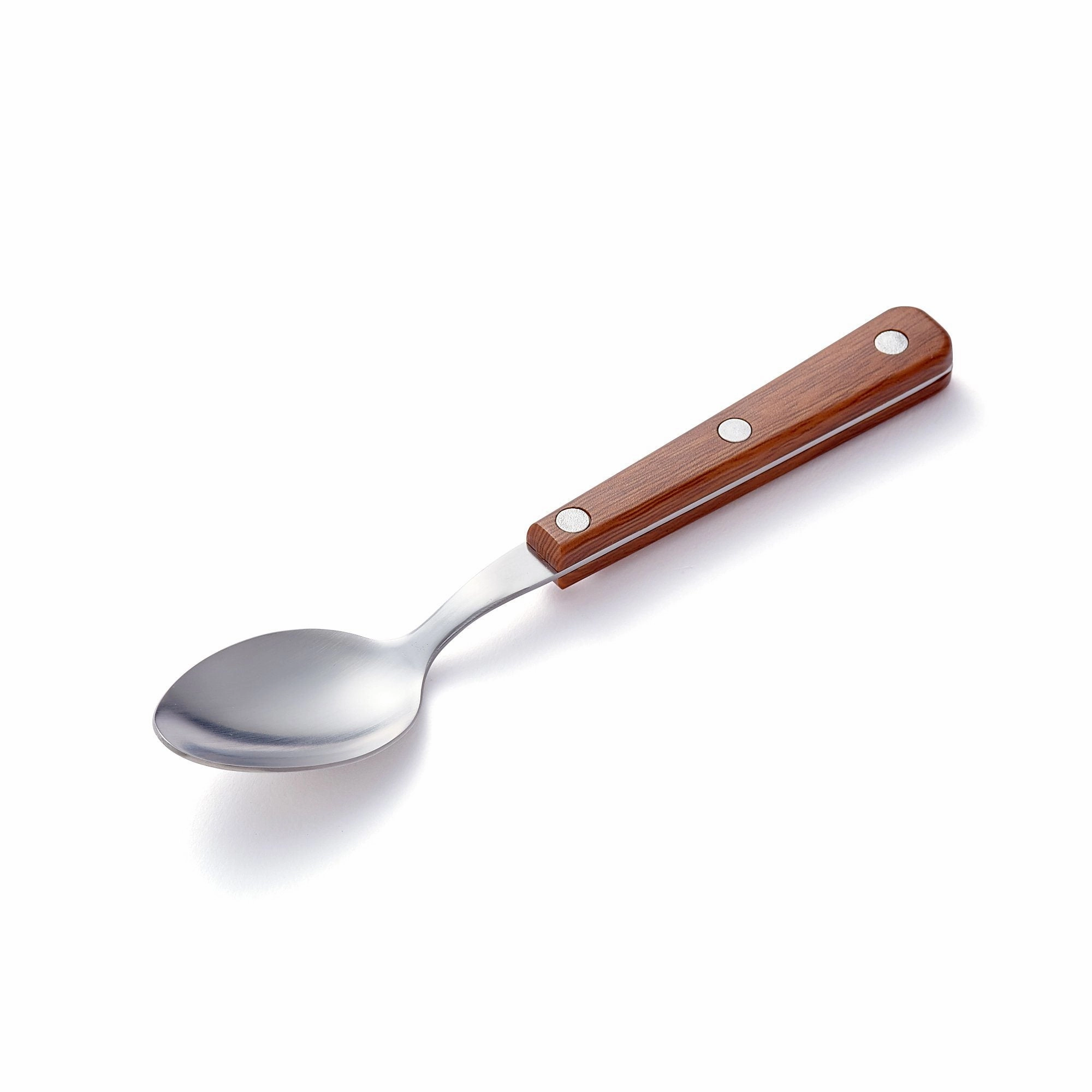 Cutlery 10Pcs Wood Pattern Brown