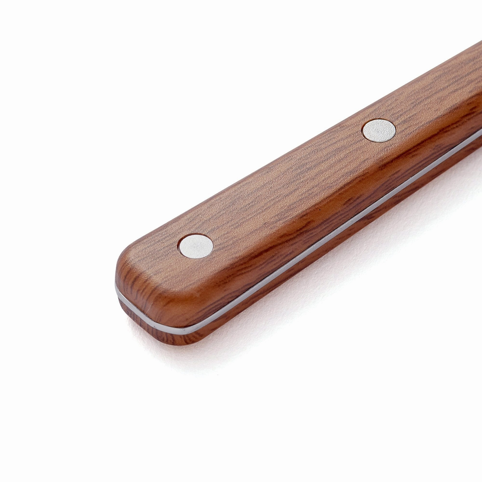 Cutlery 10Pcs Wood Pattern Brown