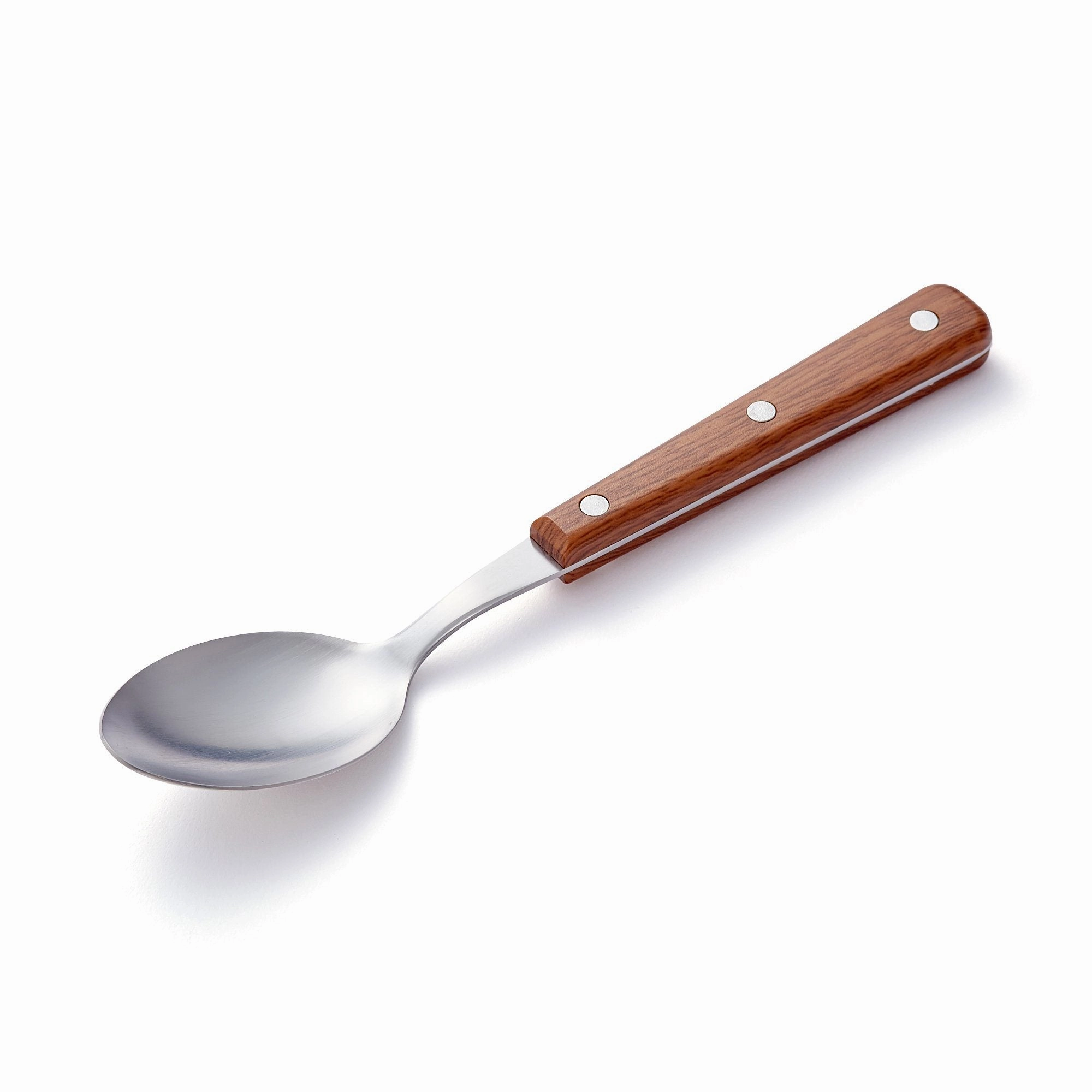 Cutlery 10Pcs Wood Pattern Brown