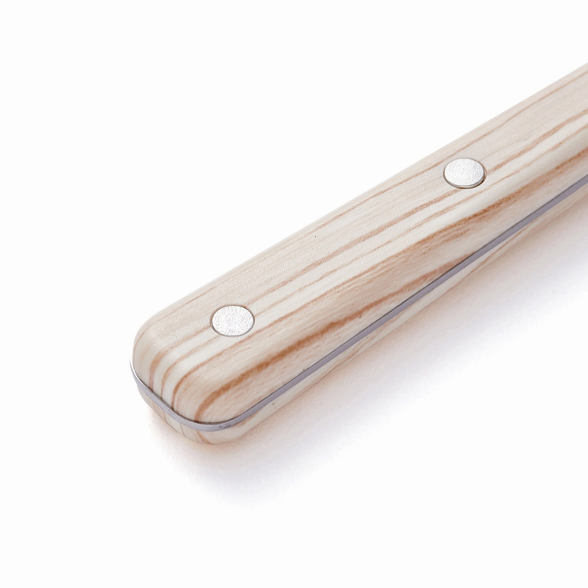Cutlery 10Pcs Wood Pattern White