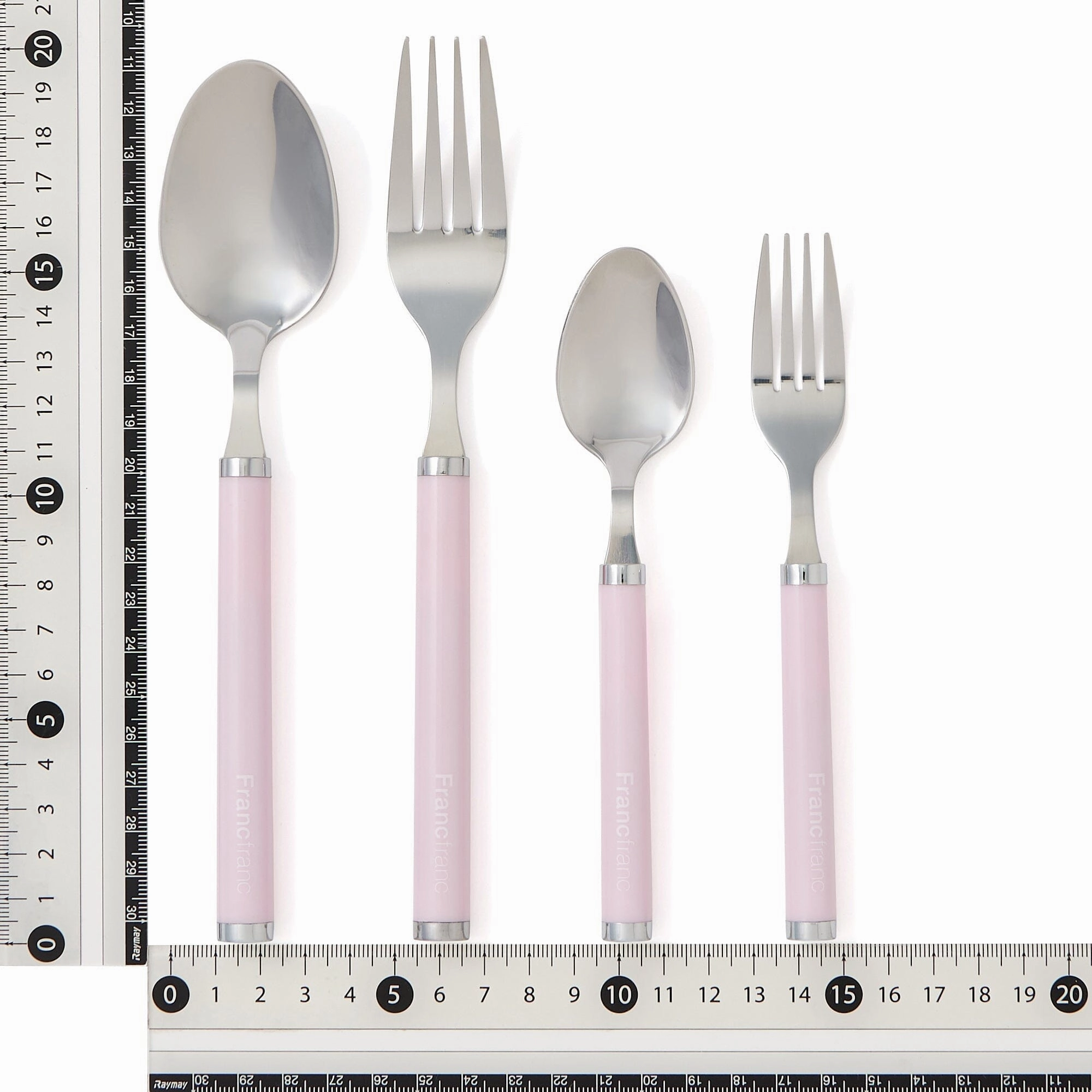 Cutlery Set Of 4 Logo Pink